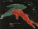 Meeting in Outer Space by Edvard Munch